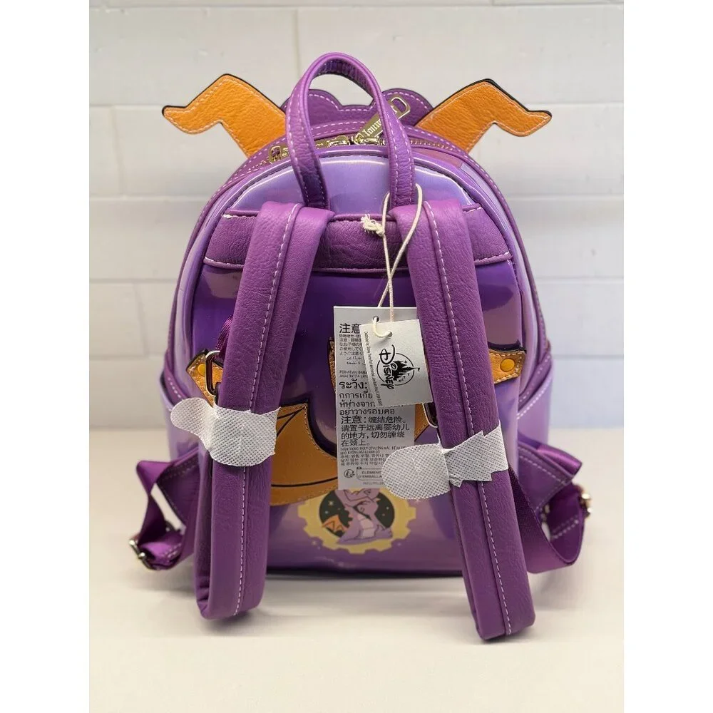 Loungefly Disney Parks Figment Cosplay Mini Backpack EPCOT Dragon Purple NWT